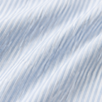Women's Striped Henley Top — Winifred Relaxed-Fit Button-Front Cotton