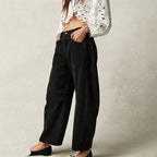 Women's High-Waist Barrel Leg Jeans — Gloria Everyday Relaxed Ankle-Length