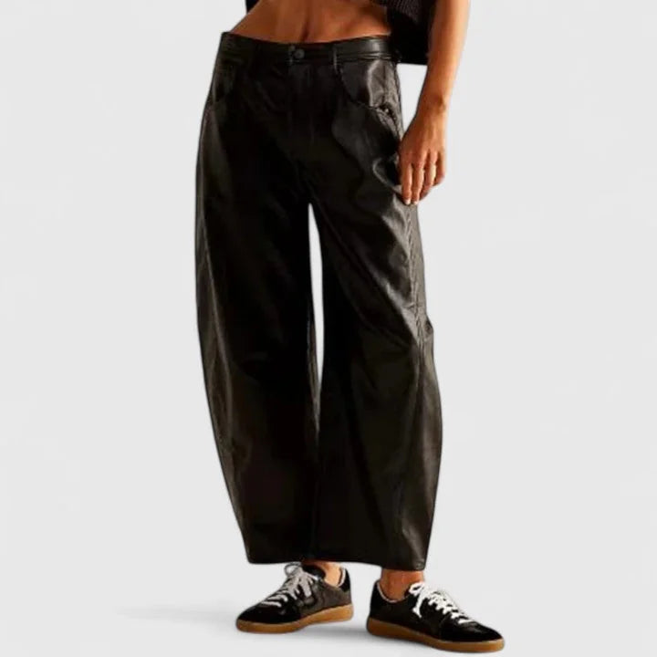 Women's High-Waist Barrel Leg Jeans — Sofia Denim Curved Wide-Leg