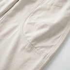 White Women's Barrel Leg Jeans — Persephone Button-Front High-Rise Wide-Leg - Pocket Close Up