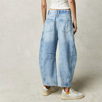 Women's High-Waist Barrel Leg Jeans — Gloria Everyday Relaxed Ankle-Length