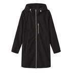 Women's Hooded Rain Jacket - Flat Lay