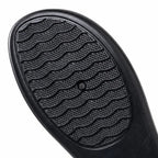 Black Women's Double-Strap Mary Flats — Livia Everyday Round-Toe Ballet - Close Up Sole Detail
