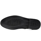 Black Men's Pointed Toe Oxford Shoes — Asher Lace-Up Brogue Leather - Sole Detail