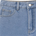 Women's Denim Maxi Skirt - Close Up Button