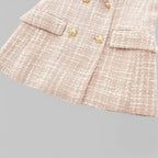 Women's Tweed Blazer - Front Hem Detail